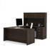 BESTAR INC. 60857-79 Bestar Embassy 66inW U-Shaped Executive Computer Desk With Pedestal And Hutch, Dark Chocolate