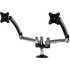 PEERLESS INDUSTRIES, INC. Peerless-AV LCT620AD-G  LCT620AD-G Desk Mount for Flat Panel Display - Black, Chrome - Height Adjustable - 2 Display(s) Supported - 29in Screen Support - 35.60 lb Load Capacity - 75 x 75, 100 x 100 - VESA Mount Compatible - 