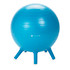 Help kids stay seated while maintaining a healthy posture and staying engaged in lessons with this child-size ball seat. Thanks to the legs, the child can wiggle without the ball rolling away.  Weight capacity tested to support 300 lb.  Inflatable design is made from durable PVC.  Stabilizing legs help keep the ball firmly planted beneath the user.  Includes an air pump.  Assembly required.  Overall Dimensions: 10-1/2inH x 9-1/2inW x 4-3/8inD.