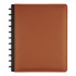 OFFICE DEPOT TUL ODLTNBK-PU-CM  Discbound Notebook With Leather Cover, Letter Size, Narrow Ruled, 60 Sheets, Brown