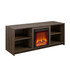 AMERIWOOD INDUSTRIES, INC. DE67793 Ameriwood Home Cabrillo Fireplace TV Stand For TVs Up To 65in, 23-7/16inH x 59-3/4inW x 19-3/4inD, Walnut