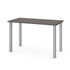 BESTAR INC. 65855-47 Bestar Universal 48inW Table Computer Desk With Square Metal Legs, Bark Gray BESTAR INC. 65855-47 Bestar Universal 48inW Table Computer Desk With Square Metal Legs, Bark Gray