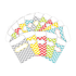 BARKER CREEK PUBLISHING, INC. BC3836 Barker Creek Peel & Stick Library Pockets, 3in x 5in, Beautiful Chevron, Pack Of 60 Pockets