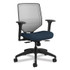 HON COMPANY SVM1ALIFC90T Solve Series Mesh Back Task Chair, Supports Up to 300 lb, 18" to 23" Seat Height, Midnight Seat, Fog Back, Black Base