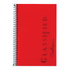 Plastic spiral-bound covers offer an elegant look and added protection  Heavyweight premium 20-lb. bond sheets provide an excellent writing surface.  Letr-Trim perforated for clean sheet removal.