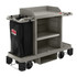 SUNCAST CORPORATION Suncast Commercial HKC1550  Standard Plus Housekeeping Cart, 49-3/4inH x 24inW x 62-3/16inD, Platinum