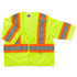 ERGODYNE CORPORATION 22185 Ergodyne GloWear Safety Vest, 2-Tone, Type-R Class 3, Large/X-Large, Lime, 8330Z