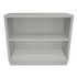 HON COMPANY S30ABCQ Metal Bookcase, Two-Shelf, 34.5w x 12.63d x 29h, Light Gray