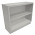 HON COMPANY S30ABCQ Metal Bookcase, Two-Shelf, 34.5w x 12.63d x 29h, Light Gray