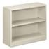 HON COMPANY S30ABCQ Metal Bookcase, Two-Shelf, 34.5w x 12.63d x 29h, Light Gray