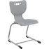 MOORECO INC MooreCo 53218-1-GREY-NA-CH  Hierarchy Armless Cantilever Chair, 18in Seat Height, Gray