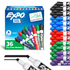 NEWELL BRANDS INC. 1921061 EXPO Low-Odor Dry-Erase Markers, Chisel Point, Assorted Colors, Pack Of 36
