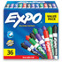 NEWELL BRANDS INC. Expo 1921061  Low-Odor Dry-Erase Markers, Chisel Point, Assorted Colors, Pack Of 36