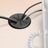 Feed wires away from desktops with an adjustable grommet!  Helps keep your work areas neat and organized.  Flexible grommet accepts wires from any direction.