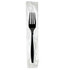 Provide customers with a sturdy, sanitary utensil for take-out and salad bar menu items. The durable construction is ideal for dense foods.  Constructed from heavyweight polystyrene for shatter resistance.  Full-size forks are sturdy enough for dense foods.  Individually wrapped for more sanitary use.