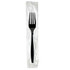 DIXIE FOODS Dixie FH53C  Individually Wrapped Heavyweight Forks, Black, Carton Of 1,000 Forks