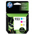 HP INC. N9H56FN HP 933 Cyan, Magenta, Yellow Ink Cartridges, Pack Of 3, N9H56FN