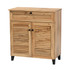 WHOLESALE INTERIORS, INC. Baxton Studio 2721-11925  Coolidge 31inW 1-Drawer Shoe Storage Cabinet, Oak Brown