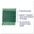 BOARDWALK 502GNEA Super Loop Wet Mop Head, Cotton/Synthetic Fiber, 5" Headband, Medium Size, Green