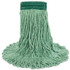 BOARDWALK 502GNEA Super Loop Wet Mop Head, Cotton/Synthetic Fiber, 5" Headband, Medium Size, Green