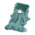BOARDWALK 502GNEA Super Loop Wet Mop Head, Cotton/Synthetic Fiber, 5" Headband, Medium Size, Green