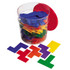 LEARNING RESOURCES, INC. Learning Resources LER02866  Rainbow Premier Pentominoes, 5 3/4inH x 5 3/4inW x 6 1/4inD, Assorted Colors, Grades 1-8, 12 Pieces Per Pentomino, Pack Of 6 Pentominoes