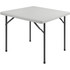 LORELL 60328  Banquet Folding Table, Square, 3ftW, Platinum