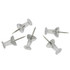 NATIONAL INDUSTRIES FOR THE BLIND SKILCRAFT 9400935  Clear Pushpins, Box Of 100 (AbilityOne 7510-00-940-0935)