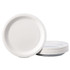 HOFFMASTER PL7095 Coated Paper Dinnerware, Plate, 9" dia, White, 50/Pack, 10 Packs/Carton