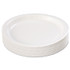 HOFFMASTER PL7095 Coated Paper Dinnerware, Plate, 9" dia, White, 50/Pack, 10 Packs/Carton