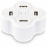 CYBERPOWERPC CyberPower TR14A42U  TR14A42U USB Charger with 4 Type A Ports - 4 USB Port(s) - 4.2 Amps (Shared), 5 ft, NEMA 1-15P, 100 VAC - 240 VAC, White, 1YR Warranty
