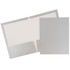 JAM PAPER AND ENVELOPE 385GSIA JAM Paper Glossy 2-Pocket Presentation Folders, Grey, Pack of 6