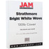 IMSI SOFTWARE PUBLISHING 1196723 JAM Paper Card Stock, Strathmore Bright White Wove, Letter (8.5in x 11in), 130 Lb, Pack Of 25