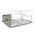 Let dishes dry without soaking your countertops with the Better Chef 4-Piece Dish Drying Rack Set. This stainless-steel rack offers non-slip feet for security and comes with 3 removable compartments to house small items.  Stainless-steel tray is built for strength.  Offers a large capacity with tall wires to secure dishes, plates, cups and glasses.  Designed to sit over the sink and drain.  Non-slip feet keep it in place.  Comes with 3 removable compartments with slots for utensils.