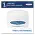 KIMBERLY CLARK Kimberly-Clark Professional* 09508 JRT Jr. Escort Jumbo Roll Bath Tissue Dispenser, 16 x 5.75 x 13.88, Pearl White