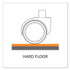 E.S. ROBBINS ES 132031 EverLife Chair Mat for Hard Floors, Heavy Use, Rectangular, 36 x 48, Clear