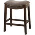 NEW RIDGE, LLC NH100154-FCS-WG New Ridge Home Goods Saddle-Style Counter Stool, Weathered Gray/Cobble