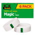 3M CO Scotch 810-6pk  Magic Tape, Invisible, 3/4 in x 1296 in, 6 Tape Rolls, Clear, Home Office and School Supplies