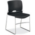 HNI CORPORATION H4041.ON.Y HON Olson High-Density Stacking Chairs, Onyx/Chrome, Pack Of 4 Chairs