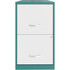 OFFICE DEPOT 25588 Realspace SOHO Smart 18inD Vertical 2-Drawer File Cabinet, Teal/White