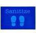 CARPETS FOR KIDS ETC. INC. 37.72 Carpets for Kids KID$Value Rugs Blue Shoes Sanitize Activity Rug, 3ft x 4 1/2ft , Blue