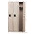 TENNSCO CORP STS121872CSD Tennsco Single-Tier Locker, 3-Wide, 72inH x 36inW x 18inD, Sand