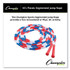 CHAMPION SPORT Sports PR16 Segmented Plastic Jump Rope, 16 ft, Red/Blue/White