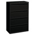 HNI CORPORATION 784LP HON Brigade 700 36inW x 18inD Lateral 4-Drawer File Cabinet, Black