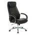 OFFICE STAR PRODUCTS EC62119AL-EC3 Office Star Pro-Line II Bonded Leather High-Back Deluxe Executive Chair, Black/Chrome