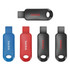 Move files between computers with this pack of 5 SanDisk Cruzer Snap USB 2.0 flash drives. With capacities up to 128GB*, the Cruzer Snap USB flash drive is a simple and portable storage device. Whether you're headed back to school, off to work or on vacation, it has enough space to carry your photos, songs and other files. It also includes a retractable design that helps keep the USB connector safe, while the included password-protection software helps keep your private files secure.  USB 2.0 interface supports fast file transfer.  Compatible with Mac and Windows computers.  Retractable design protects the connector from dirt and damage.  Capacities up to 128GB* for photos, music, documents and other files.  Two-year warranty  Assorted colors for a stylish touch.
