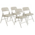NATIONAL PUBLIC SEATING CORP National Public Seating 1202  Series 1200 Folding Chairs, Gray, Set Of 4 Chairs