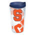 TERVIS TUMBLER COMPANY Tervis 1289323  Genuine NCAA Tumbler With Lid, Syracuse Orange, 16 Oz, Clear