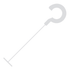 CONSOLIDATED STAMP MFG CO Garvey 098482  Polypropylene J-Hook Tag Fasteners, 1-1/2in, Clear, Pack Of 5,000 Fasteners