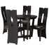 WHOLESALE INTERIORS, INC. 2721-8036-10898 Baxton Studio Sorley Dining Set, 29-15/16inH x 35-7/16inW x 35-7/16inD, Dark Brown